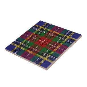 Azulejo De Cerâmica Tartan escocês das expressões de Macbeth do clã
