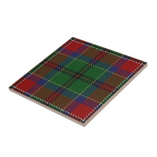 Azulejo De Cerâmica Tartan escocês das expressões de MacCulloch do c