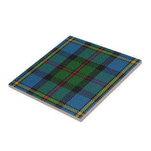 Azulejo De Cerâmica Tartan escocês das expressões de MacLeod do clã