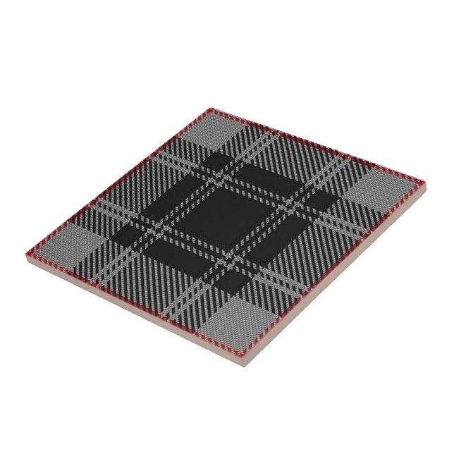 Azulejo De Cerâmica Tartan escocês das expressões de Moffat do clã (Lateral)