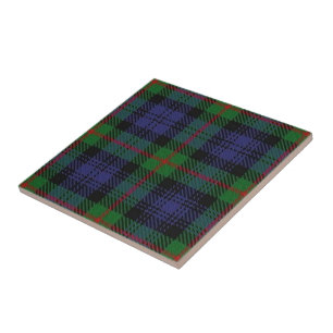Azulejo De Cerâmica Tartan escocês das expressões de Murray do clã