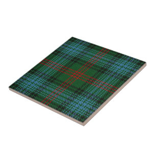 Azulejo De Cerâmica Tartan escocês das expressões de Ross do clã