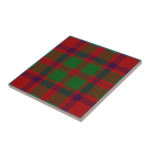 Azulejo De Cerâmica Tartan escocês das expressões de Shaw do clã
