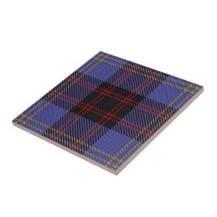 Azulejo De Cerâmica Tartan escocês das expressões do Rutherford do c