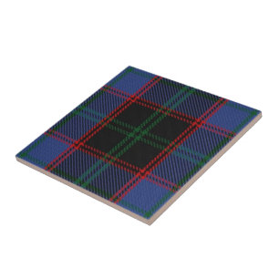 Azulejo De Cerâmica Tartan escocês Home das expressões de Hume do cl