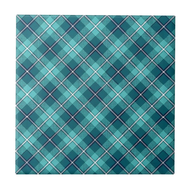Azulejo De Cerâmica Tartan Plaid Ceramic Tile (Frente)
