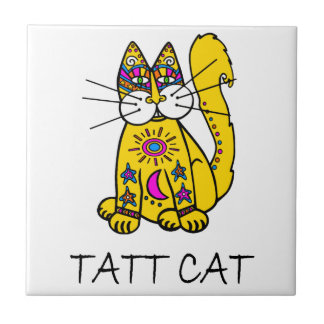 Azulejo De Cerâmica Tatt Cat