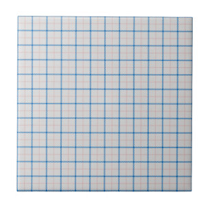 Azulejo De Cerâmica Tattersall Tartan Xadrez Padrão Rosa Azul