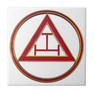 Azulejo De Cerâmica Tau real triplicar-se do arco