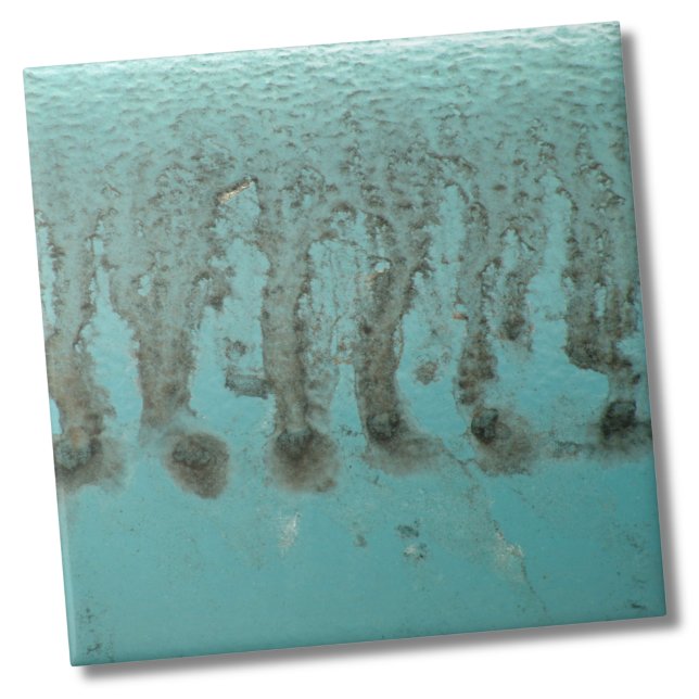 Azulejo De Cerâmica Teal Aqua Blue Chique Industrial (Teal Aqua Blue Shabby Chic Industrial ceramic tile)