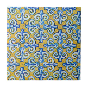 Azulejo De Cerâmica Teal Português/ Espanhol
