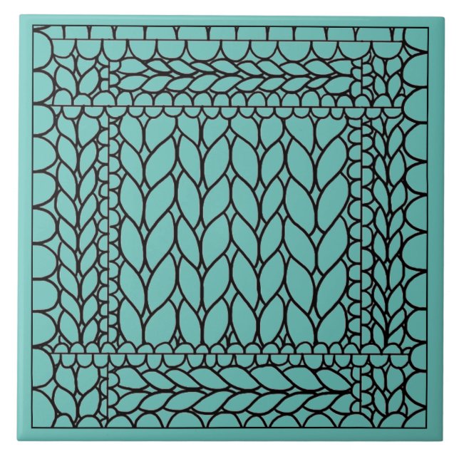 Azulejo De Cerâmica TECER MALHA AZUL CERÂMICA Tile (Frente)