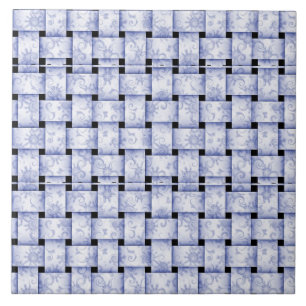 Azulejo De Cerâmica Tecido azul bebê