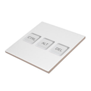 Azulejo De Cerâmica Teclado do computador DEL CTRL ALT ALT do Slippery