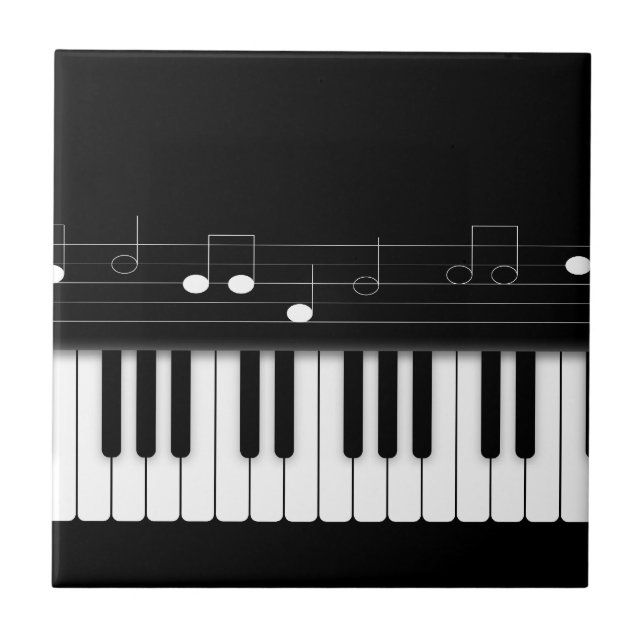 Azulejo De Cerâmica Teclado Piano (Frente)