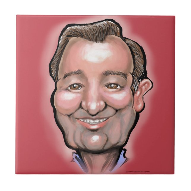Azulejo De Cerâmica Ted Cruz (Frente)