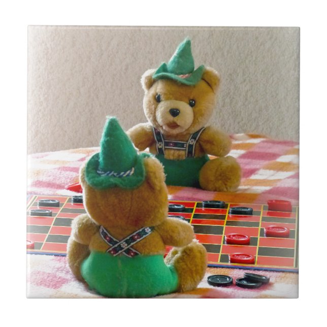 Azulejo De Cerâmica Teddy Bears (Frente)