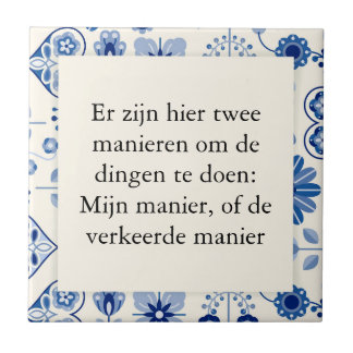 Azulejo De Cerâmica tekst op tegeltje - werk manieren
