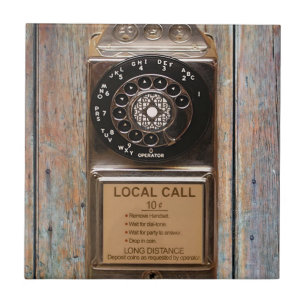 Azulejo De Cerâmica telefone rotacional antigo telefone celular robust