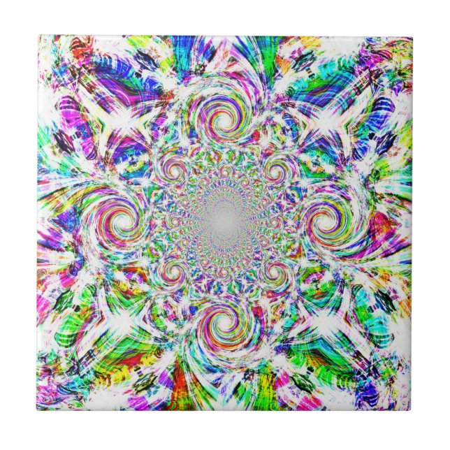 Azulejo De Cerâmica Telha de Diamante Espectral 2 (Frente)
