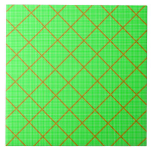 Azulejo De Cerâmica Telha Dourada e Verde