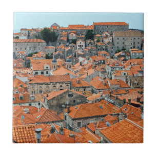 Azulejo De Cerâmica Telhados famosos do centro histórico de Dubrovnik