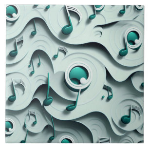 Azulejo De Cerâmica Tema de música esmeralda