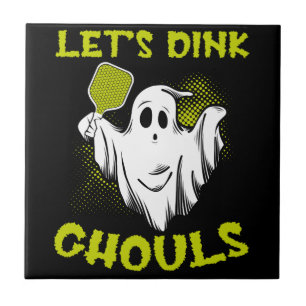 Azulejo De Cerâmica Tema de Pickleball Halloween Costume Pickleball Lo