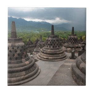 Azulejo De Cerâmica Tempestade sobre Borobudur