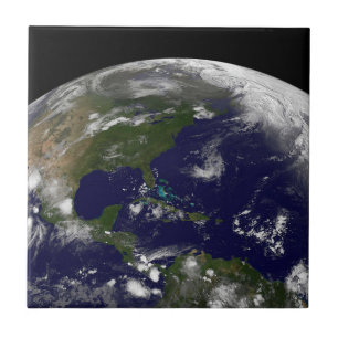Azulejo De Cerâmica Tempestades Tropicais No Planeta Terra.