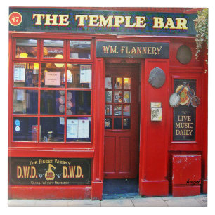 Azulejo De Cerâmica Temple Bar, Dublin, Irlanda, irlandês,