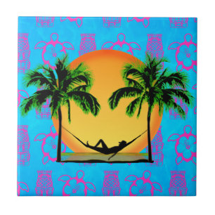 Azulejo De Cerâmica Tempo da ilha