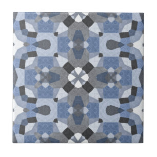 Azulejo De Cerâmica Tendência azul e Cinza