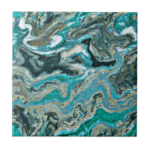 Azulejo De Cerâmica Tendy Turquoise Rocky Standard Style Cerâmica Azul