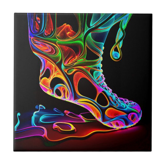 Azulejo De Cerâmica Tênis Neon (Frente)