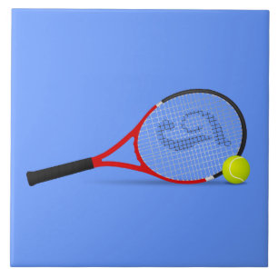 Azulejo De Cerâmica Tênis Racquet e Ball