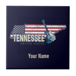 Azulejo De Cerâmica Tennessee United States Retro State Vintage EUA