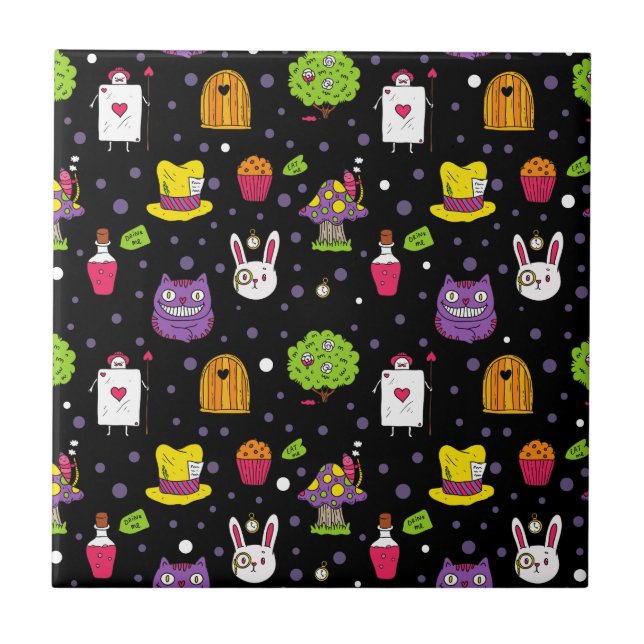 Azulejo De Cerâmica terra natalina negra (Frente)