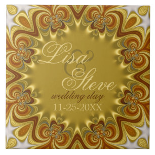 Azulejo De Cerâmica Terra Retro Boêmia Casamento Keepsasasaem Cerâmica