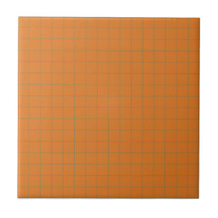 Azulejo De Cerâmica Terracotta Burnt Orange & Green - Padrão Verificad