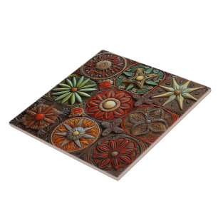 Azulejo De Cerâmica Terracotta de Tintas de Natal Espanholas