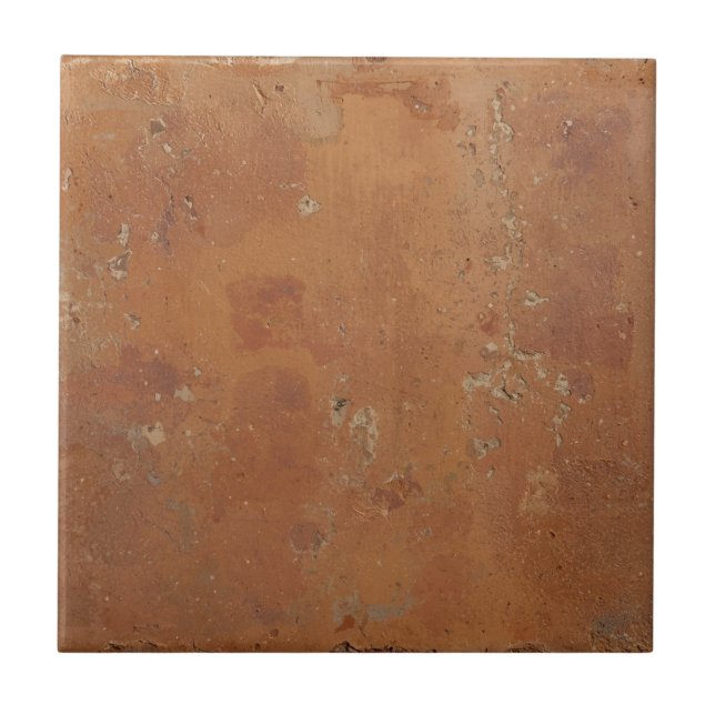 Azulejo De Cerâmica Terracotta red simple rustic  (Frente)