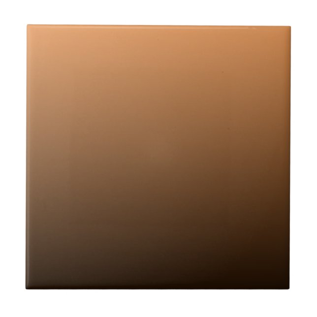 Azulejo De Cerâmica Terracotta Rust to Dark Brown Ombre Gradient (Frente)