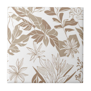 Azulejo De Cerâmica Terracotta Wildflower Rustic Boho Decor