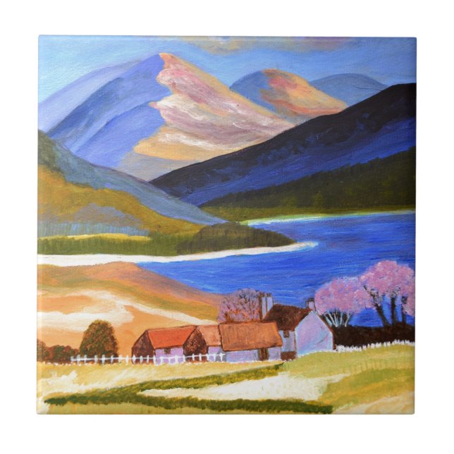 Azulejo De Cerâmica Terras Altas da Escócia 2 (Frente)