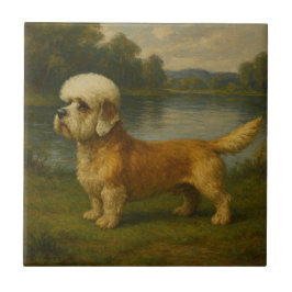 Azulejo De Cerâmica Terrier Dandi Dinmont