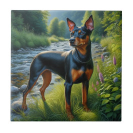 Azulejo De Cerâmica Terrier de Manchester