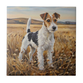 Azulejo De Cerâmica Terrier de Raposa