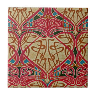 Azulejo De Cerâmica Teste padrão #9 de Nouveau da arte em Emporio