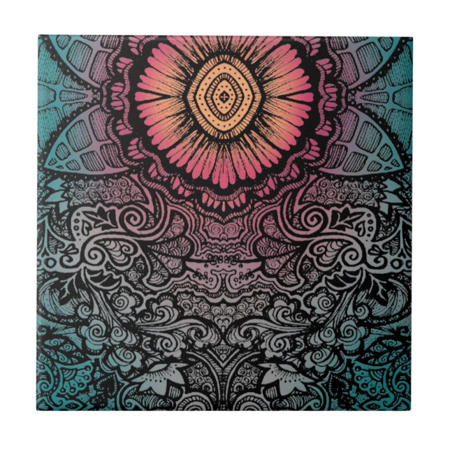 AZULEJO DE CERÂMICA  TESTE PADRÃO BOÉMIO ORIGINAL (Frente)